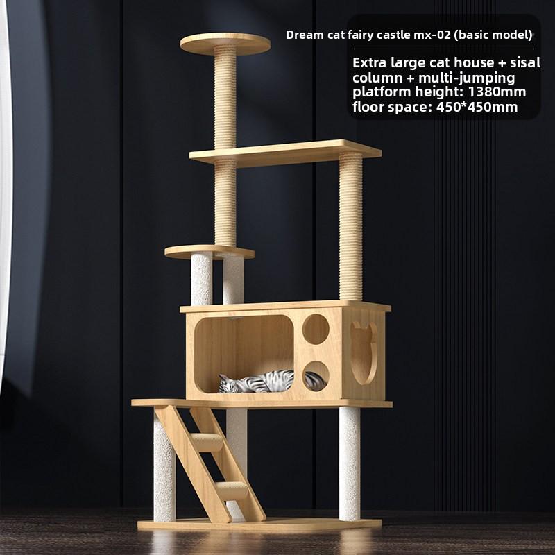 Cat climbing frame, cat house, cat tree, multi-level luxury climbing pillar cat villa
