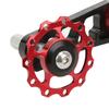 Single Speed Chain Tensioner Aluminum Alloy Folding Bike Chain Stabilizer Bike Chain Tensioner for Single Speed Folding Bike Red