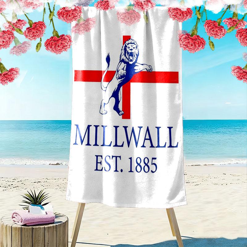 Millwall logo Beach Towel, Large Soft Quick Dry Towel for Beach Camping Swimming