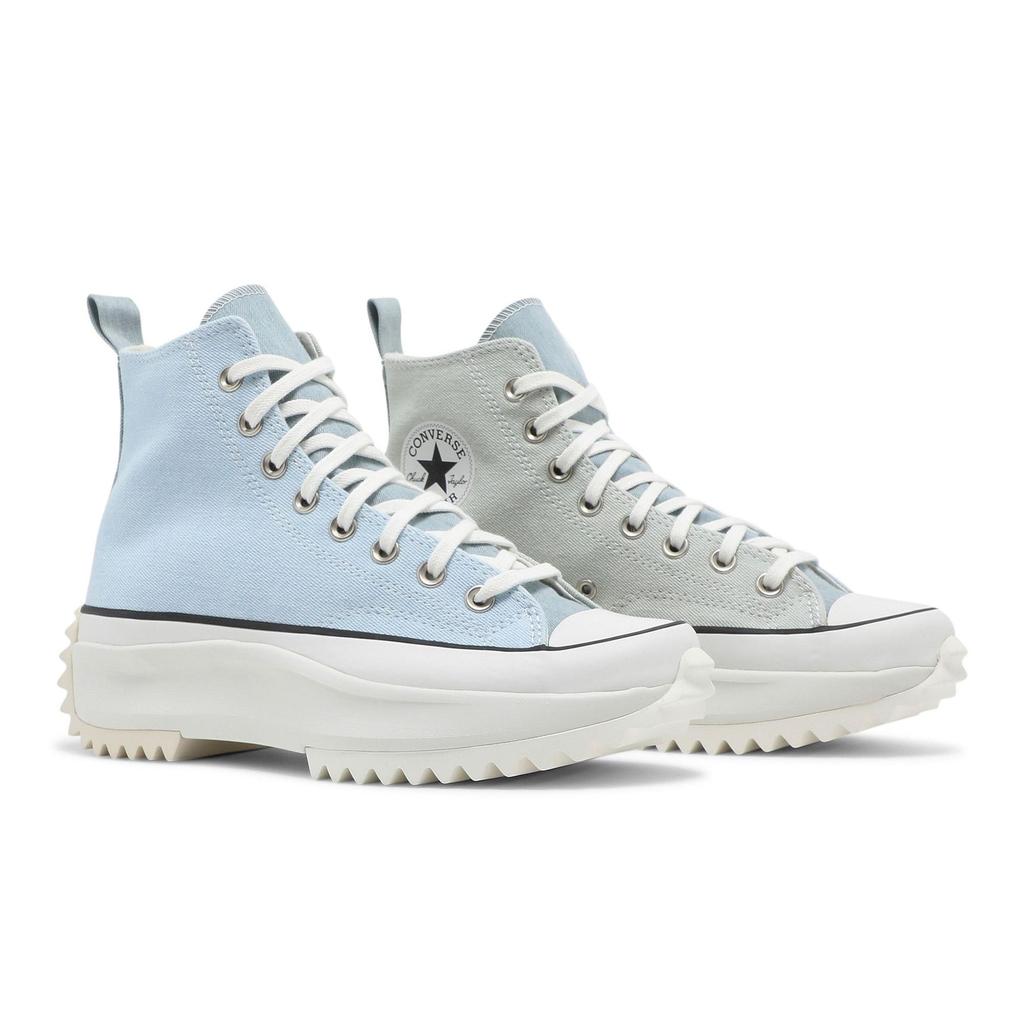 Converse Run Star Hike High 'Summer Denim - Blue' (Unisex) Blue / Vintage White / Black Canvas Shoes 171894C