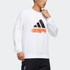 Adidas Sweatshirts Men's White Crew Neck Moderate Regular FM9406
