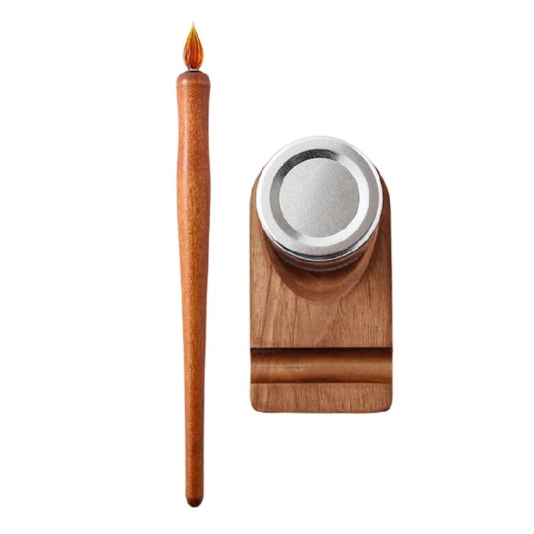 

High Precisions Design Glass Nip Wooden Dip Pen for Detail Artwork Journaling Handwriting Ensuring Firm Ergonomic Grip 1
