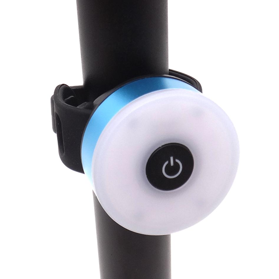 Severe Cold Rechargeable MTB Road Cycle Light LED Bicycle Helmet Light USB Bike Tail Light Frame&20LM синий