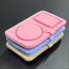 Durable Silicone Snack Containers Reusable with Lids Food Snack Boxs Mini Double Compartment Condiment Bowls Kitchen Gadgets