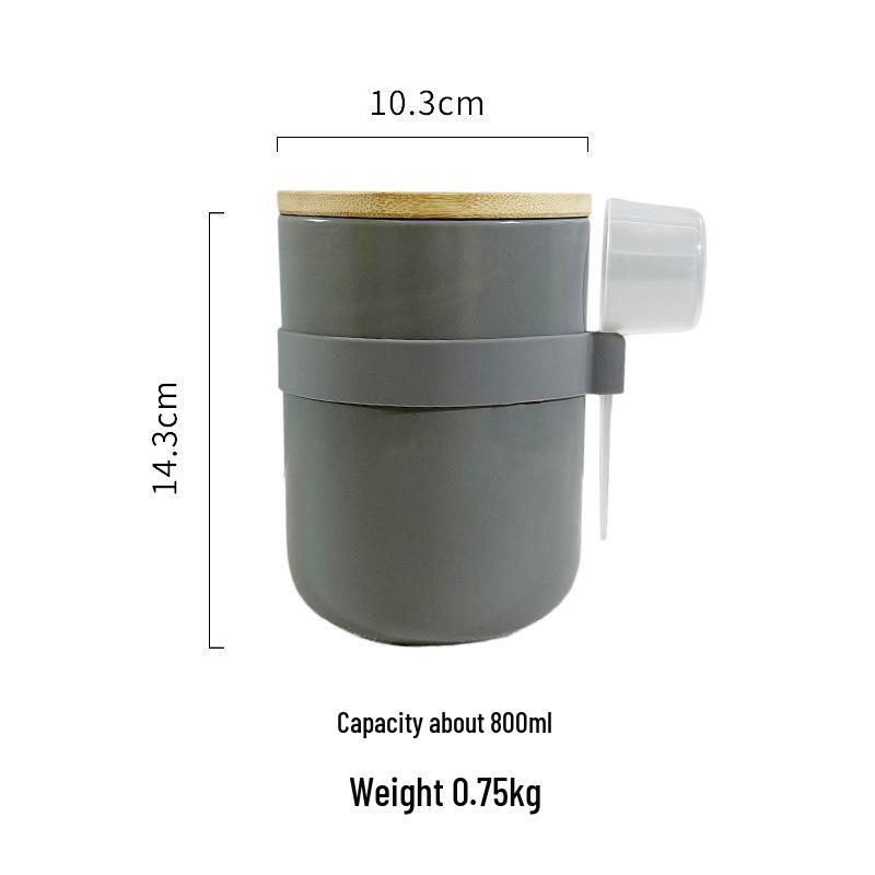 Nordic Ceramic Grain and Cereal Kitchen Storage Jar