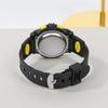 Kids Digital Watch Boys Girls Colorful Alarm Clock with Day Display 5.25 Yellow