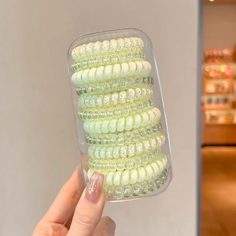 Bold Seamless Telephone Line Embroidered Hair Ring, Versatile Headband, Simple Elastic Hair Rope Headpiece