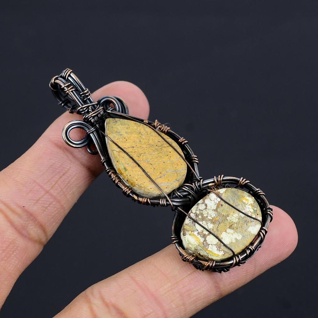 Wild Horse Pendant Gemstone Jewelry, 999 Copper Wire Wrapped Handmade Pendant, Latest Design Jewelry