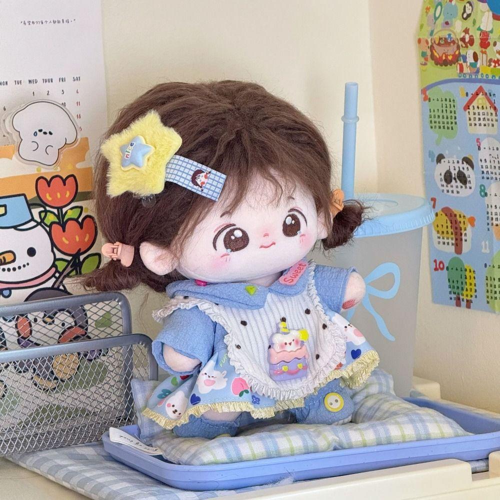 

1 Set Strap Pants Cotton Doll Outfit Dress Cotton Doll Lolita Outfit Dress Kids Girls Toys style 1