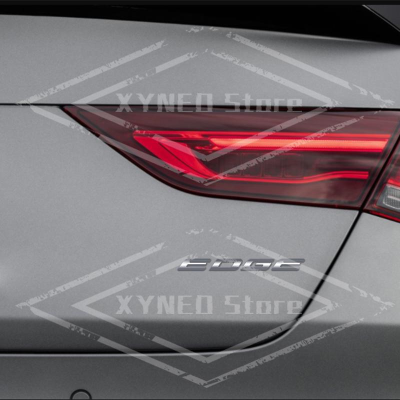 1Pc Car Sticker Metal For  Edge Logo ST Line Emblem Badge Trunk Decal Auto Accessories