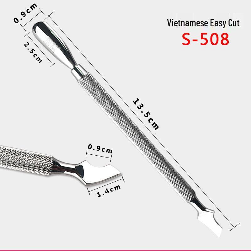 Manicure and Cuticle Pusher Set: Stainless Steel Exfoliating Nail Repair Tool.