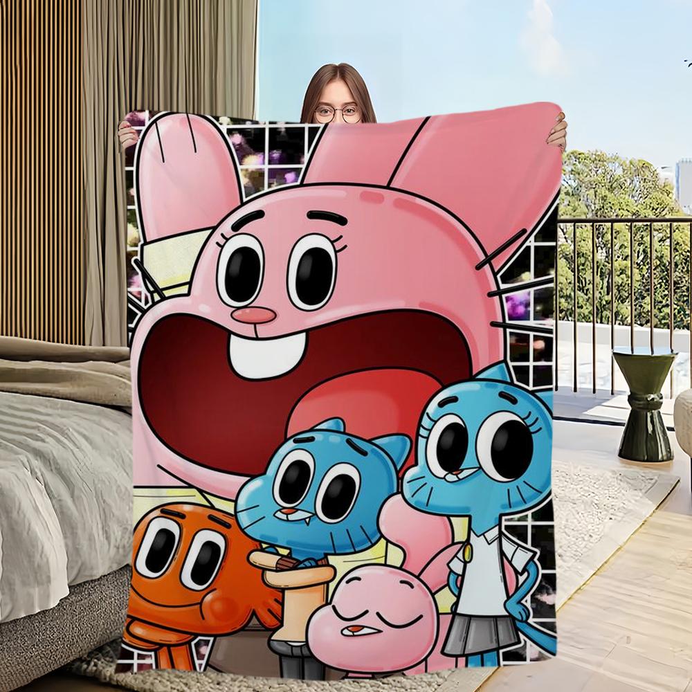 

The Amazing World G-Gumball Blanket Skin friendly comfort warm soft plush blanket suitable sofa living room office bedroom 40x50in