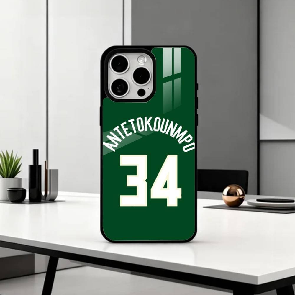 

Giannis Antetokounmpo 34 Phone Case For iPhone17,16,15,14,13,12,11 Plus,Pro Max Magnetic For Magsafe Wireless Charging iPhone13PRO