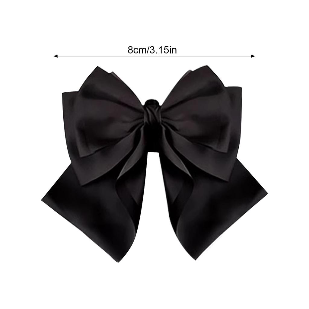 French Elegant Hair Clip Black Bow Claw Clip Butterfly Hair Clip Women Girl Back Of Head Tie Hairpin Fashion Hair Accessories