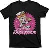 Fit Hazbin Hotel Alastor What Now Jumbo Print Charcoal Women's T-Shirt Unisex Graphic Cotton Tee Printing High-end Luxury Unisex Style