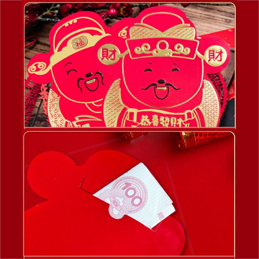 8pcs/set Chinese Style Red Envelope Paper Lucky Money Bag Spring Festival Envelopes Holiday