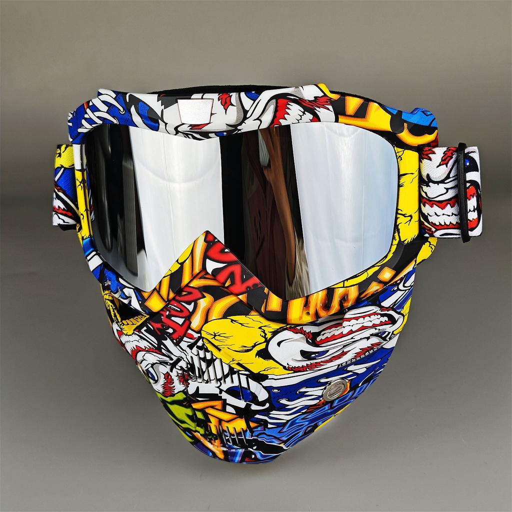 Moto Snow Goggles Mask UV400 Outdoor Riding Men's Windproof Sand Goggles Helmet Mask Mask