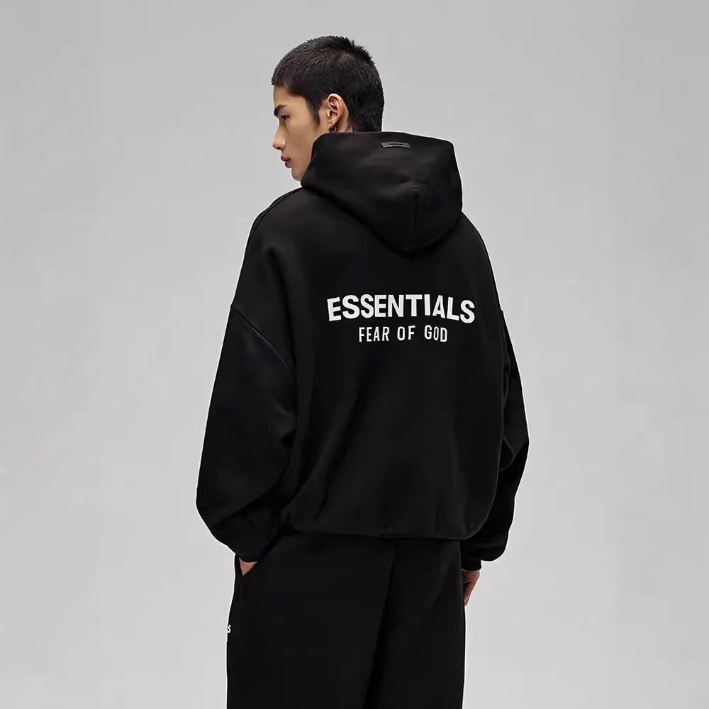 FOG ESSENTIALS Trendy Letter Print Hooded Sweatshirt for Men and Women