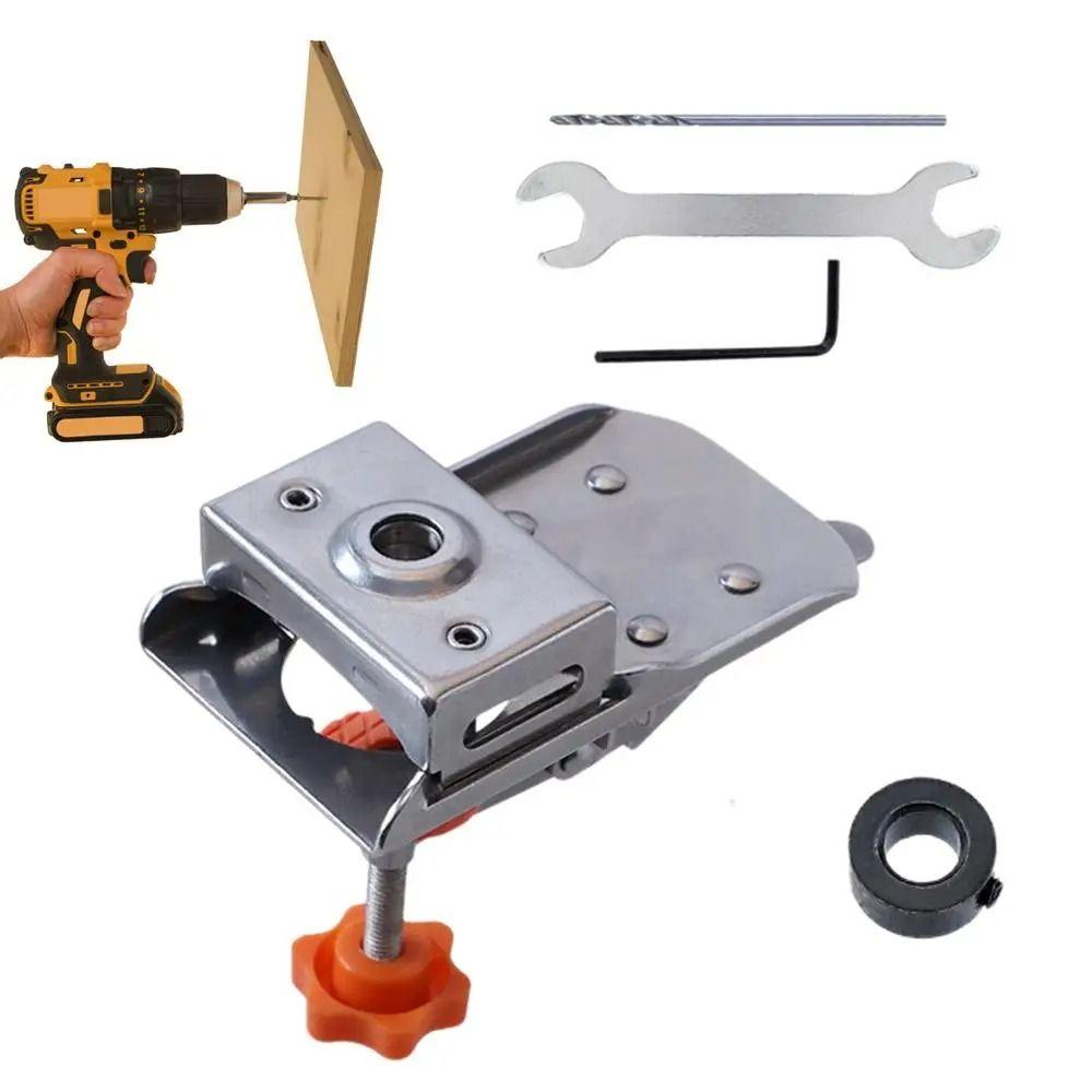 Adjustable Hole Guide Jig Hinge Installation Hinge Slotting Locator Door Hinge Template  DIY
