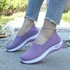 Breathable Women's Soft-soled Anti-slip Shoes In Large Size - One-piece Casual Sports Shoes