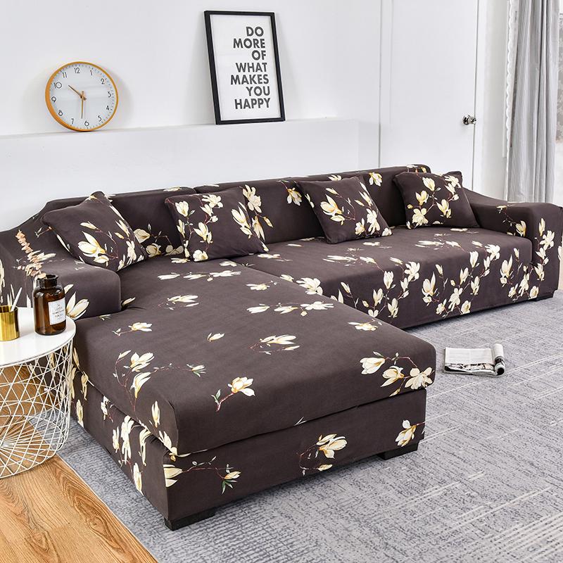 Chaiselongue-Sofabezug in L-Form, 2 Stück erforderlich, Stretch-Sofabezug, universeller Stretch-Ecksofabezug, Schnittschutz