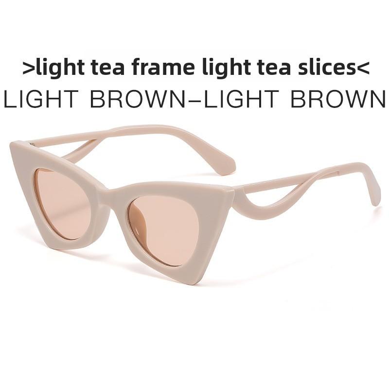 Cat Eye Sunglasses Fashion Uv400 Protection For Summer Travel And Parties