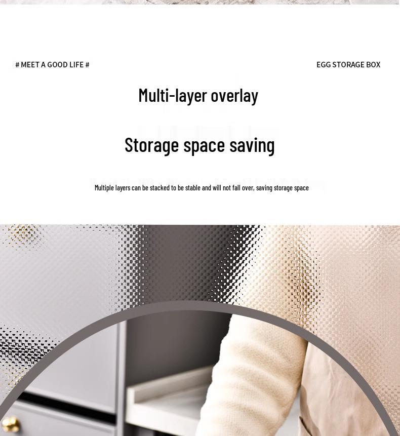 Refrigerator Egg Storage Drawer - Food-Grade Sealed Kitchen Organizer