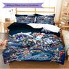 Name Custom Gundam Pattern Bedding Set Quilt Cover Pillowcase Home Decor Gift (1 * duvet cover + 2 * pillowcase, without core)