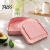 Portable Lunch Box for Kids Sandwich Containers, Toast Shape Box, Food Storage Case Personalized Accessory Outdoor Picnic, Keeper Bread Container