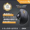 ProtoArc EM04 Trackball Dual Simultaneous Connection to 3 Thumb DPI Compatible with Black Mouse, Silent, Wireless, Bluetooth/2.4GHz Support, Devices,