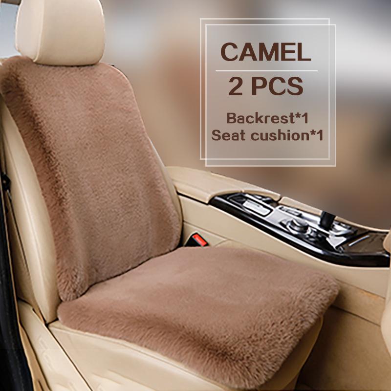 Plush Seat Cover Cushion For Volkswagen Passat B5 B7 B8 Golf 4 5 6 7 Polo Winter warm Plush Protector Interior Accessories