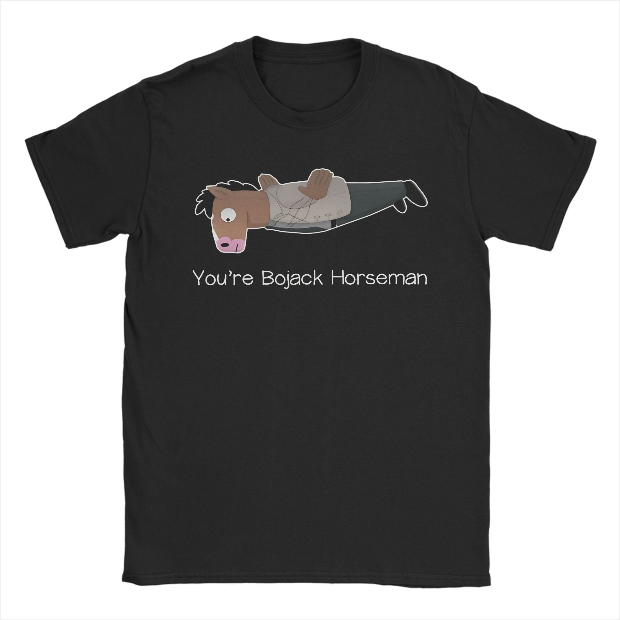 BoJacks HorseUnisexs Todd Portrait Funny Quote TShirt Summer  Cotton T Shirts For Unisex Popular Tshirt ShortSleeve Awesome Tops S