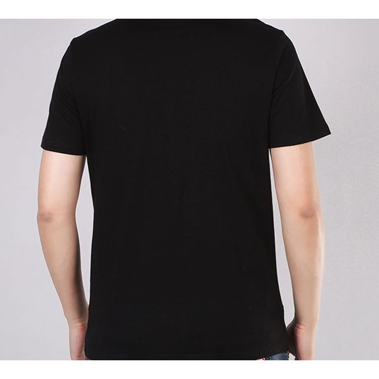 Puma Letter Print Crew Neck T-Shirt Men Tops Black 599997-51