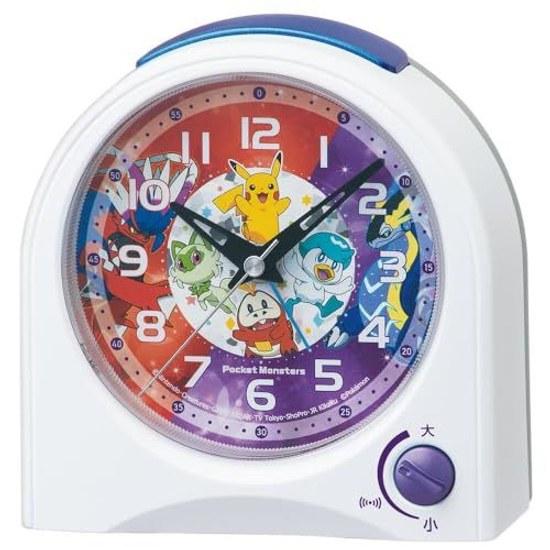 Seiko Clock Alarm Table Character Pocket Monster White CQ425W