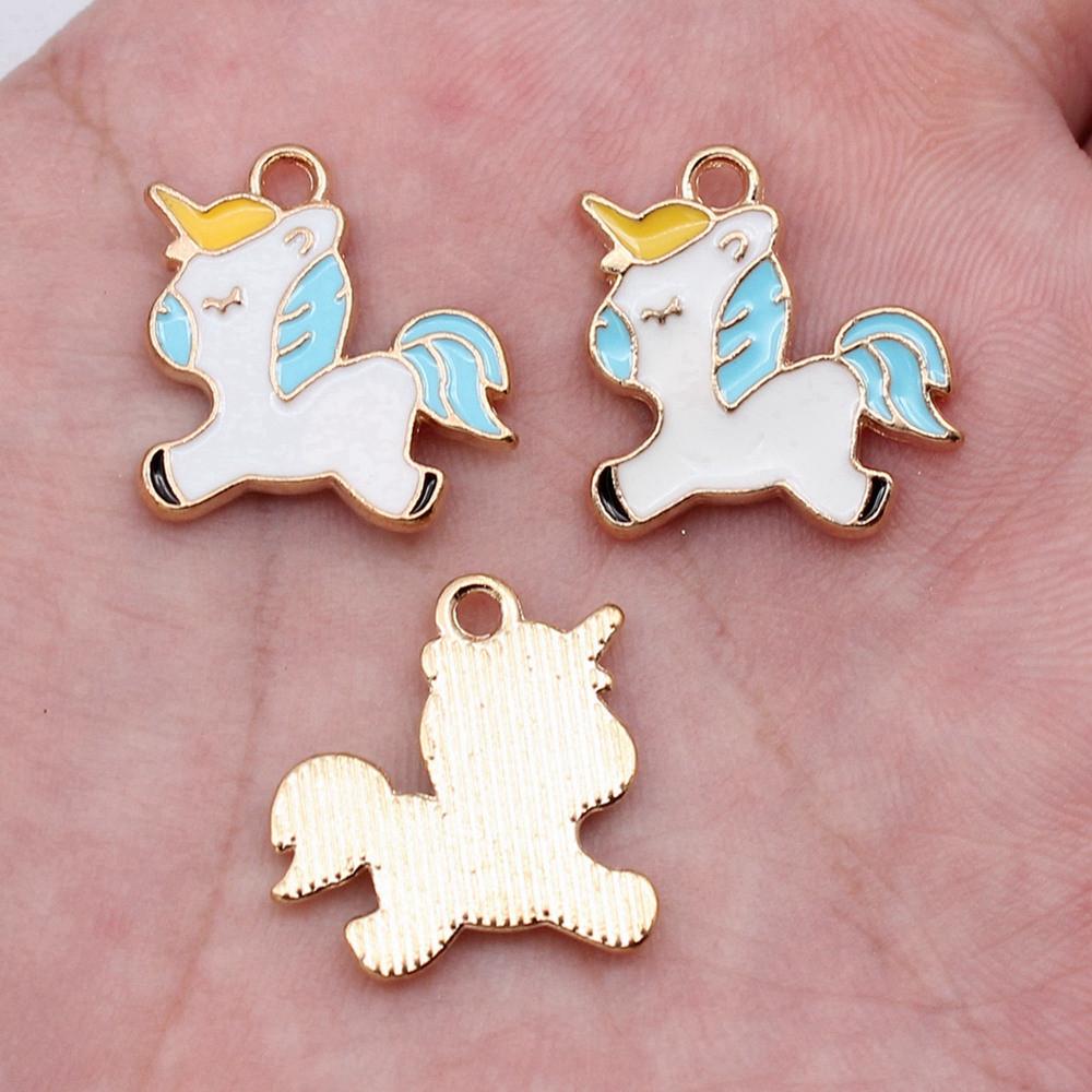 Charms Flamingo Mermaid Enamel Pendants Wedding Jewelry Findings QC054