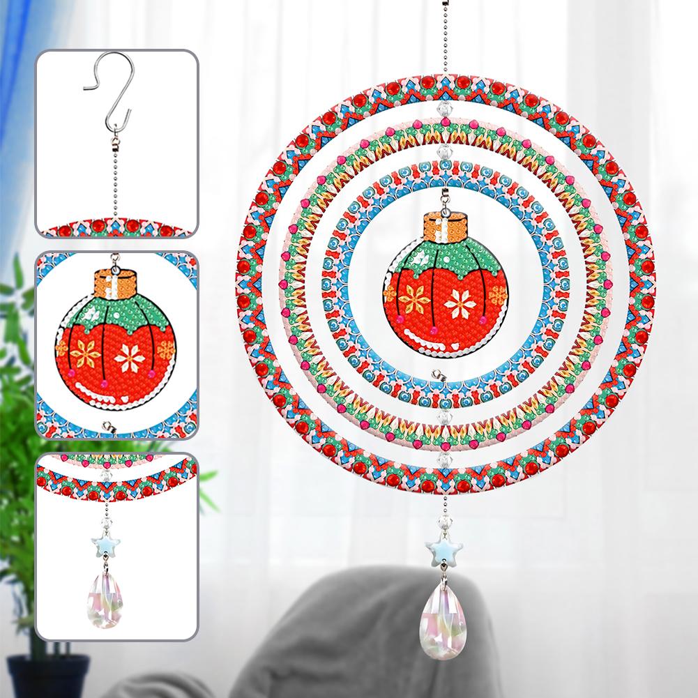 Sonnfänger Diamantmalerei Hängende Dekoration Schmetterling Diamantzeichnung Hängendes Ornament Smiley Schneemänner Weihnachten Heimfenster Dekoration