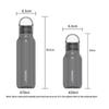 Transparent Leakproof Water Bottle 430Ml/670Ml Plastic Drink Bottle With Handle Wide Mouth Portable Drinking Bottle With Scale