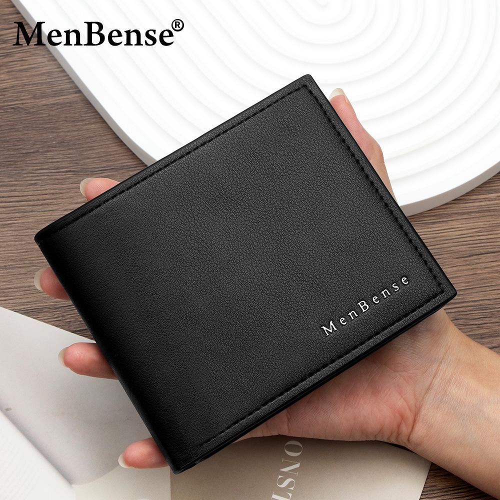 Grenseoverskridende herrebi-fold lommebok med flere kortlommer og myntlomme - High-end forretningsstil
