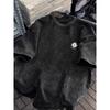 Men's 100% Washed Versatile Crew Neck Short Sleeve T-Shirt, Summer Casual Printed Top