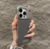 Leather Aroma Magnetic Case for iPhone 17 Pro Max with Metal Paint Borderless Design
