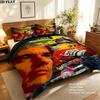 Ayrton Senna Bedding Quilt Set Quilt Cover Pillowcase Home Decoration Birthday Gift (1 * duvet cover + 2 * pillowcase, without core)