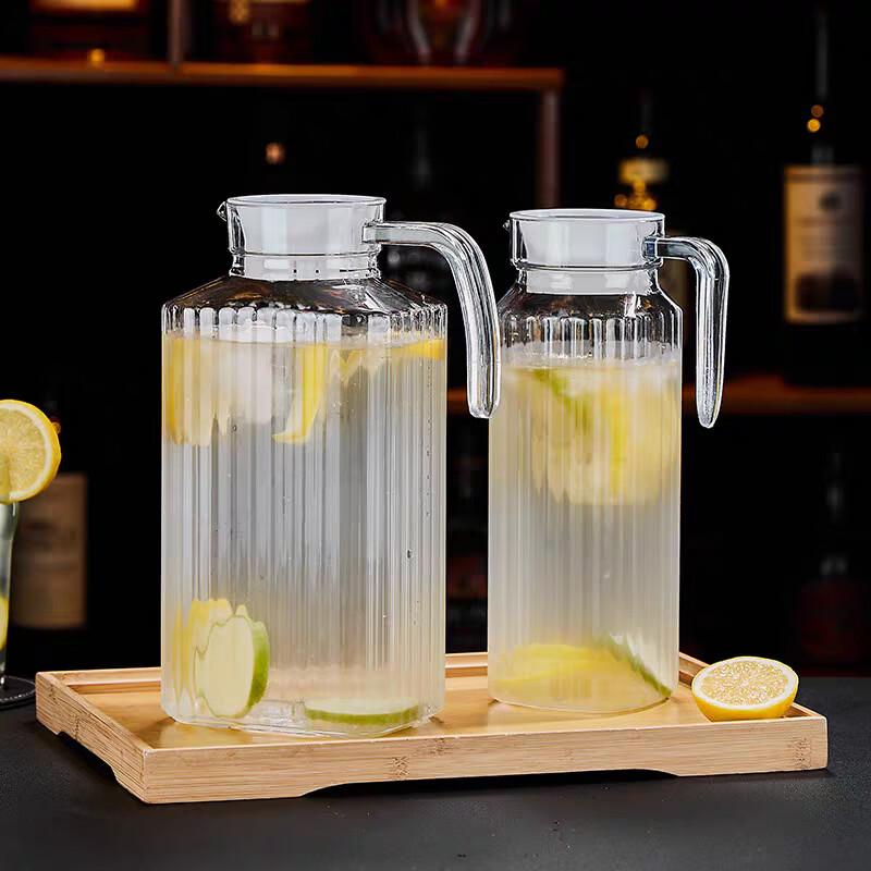 ZhiShi Striped Acrylic PC Cold Water Pitcher Set