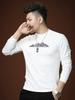 European-Style Men's Long-Sleeve T-Shirt with Lettering and Gold Stamping, 2025 Autumn New Fashion Brand Slim-Fit Top for Men