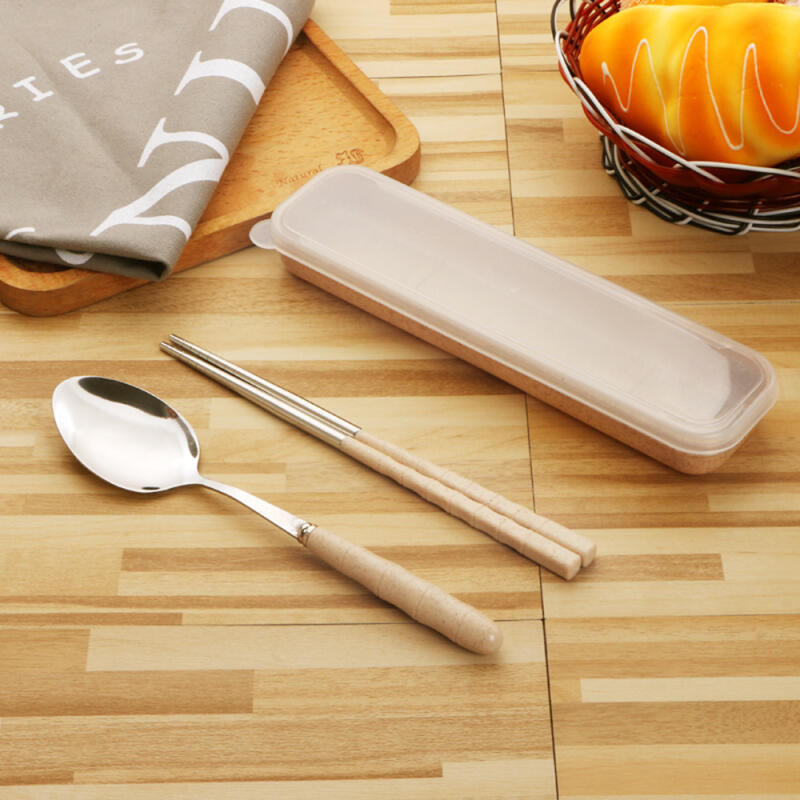 Simple Line Portable Spoon Set of 2 (4 Colors) 01. Ivory_1324768