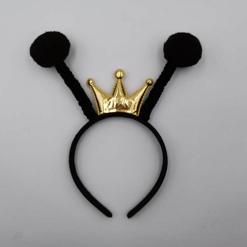Bee Headband with Fluffy Ball Antennae for Kids & Adults