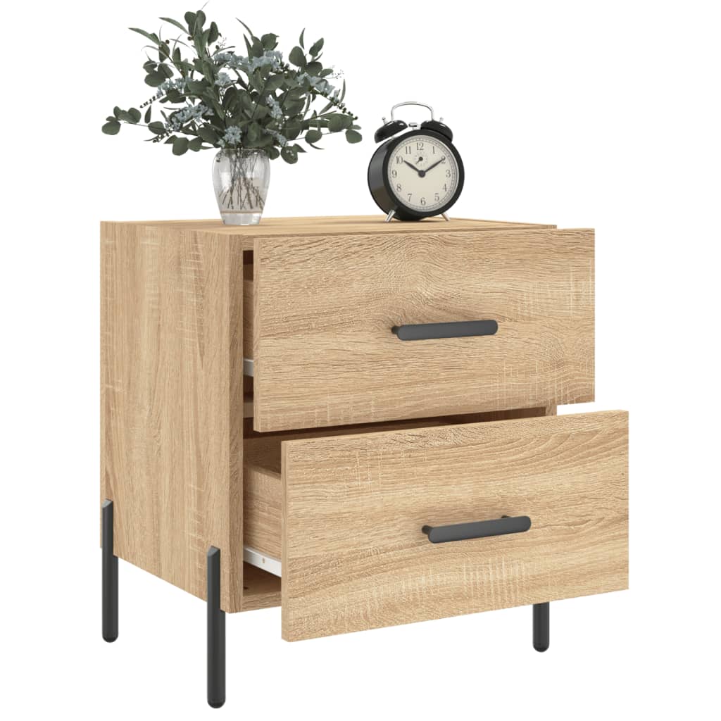 Nightstand, Sonoma Oak, 40X35X47.5 Cm Wood-Based Material