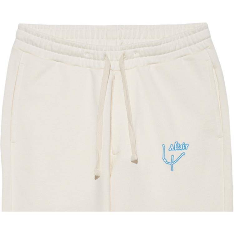 New Era SS22 Solid Color Logo Sweatpants Unisex bottoms Ivory 13350890