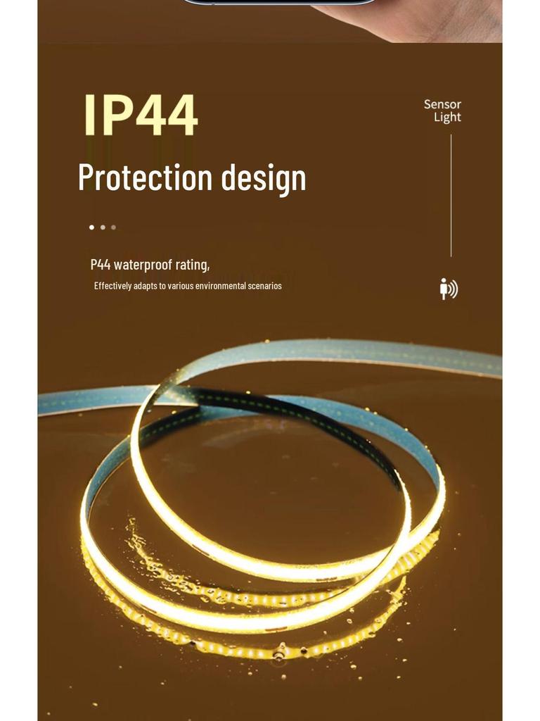 USB Rechargeable Motion Sensor LED Strip Light: Ultra-thin, Self-Adhesive, Wireless Night Lighting