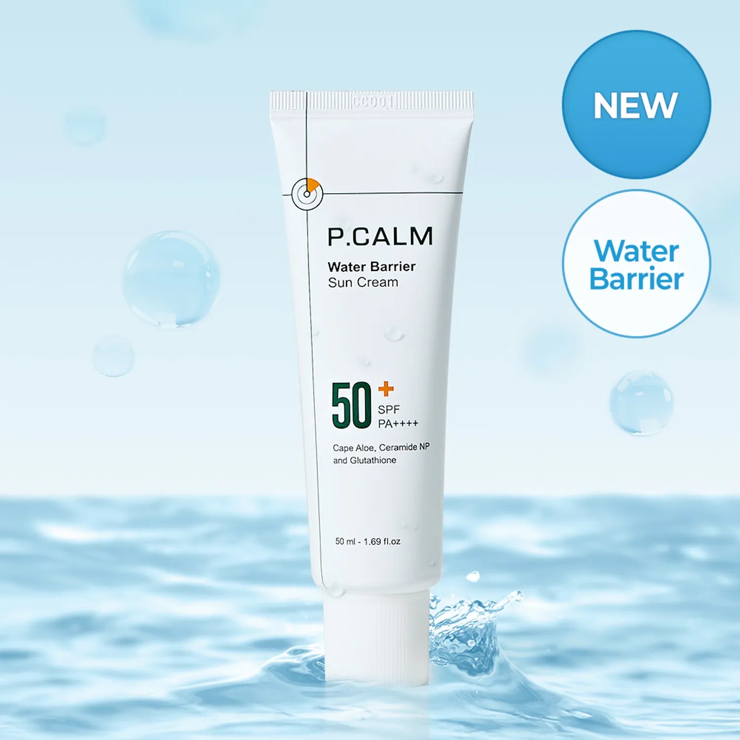 P.CALM Water Barrier Moisturizing Sun Cream 50ml 50ml