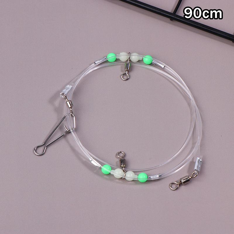 Angelzubehör Wirbel Nachtleuchtende Perlen Stifte Röhrchen Verbinder Angelwirbel 1 oder 2 Haken für Angelschnur und Gewicht